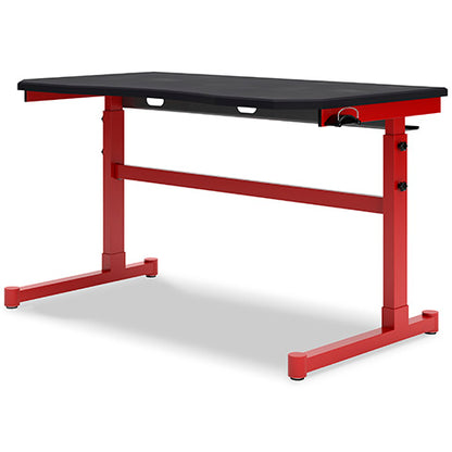 Lynxtyn Red Adjustable Height Desk