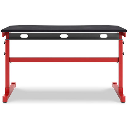 Lynxtyn Red Adjustable Height Desk