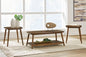Lyncott Brown Coffee and End Tables