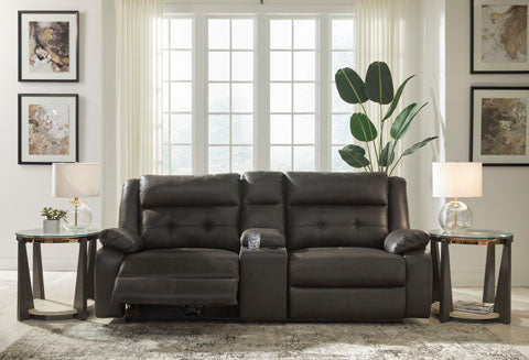 Mackie Pike Storm Power Reclining Sofa and Loveseat Set