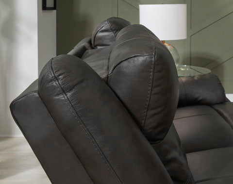 Mackie Pike Storm Power Reclining Sofa and Loveseat Set