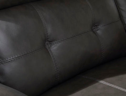 Mackie Pike Storm 3-Piece Power Reclining Sectional Loveseat with Console