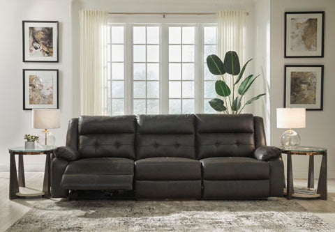 Mackie Pike Storm Power Reclining Sofa and Loveseat Set