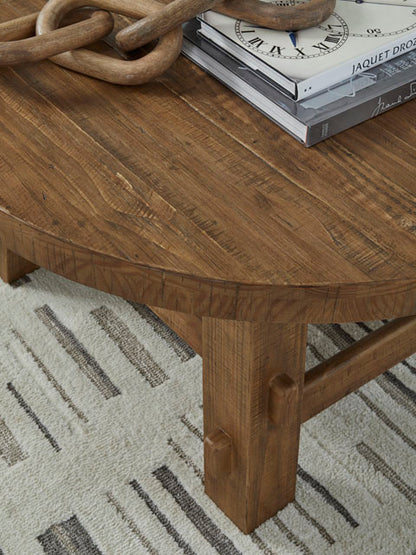 Mackifeld Warm Brown Cocktail Table