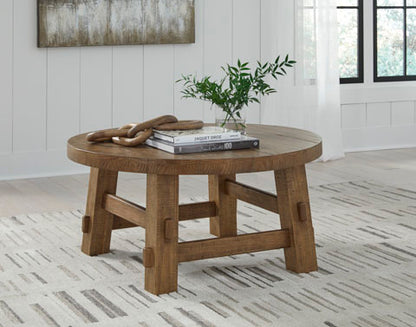 Mackifeld Warm Brown Cocktail Table