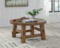 Mackifeld Warm Brown Cocktail Table