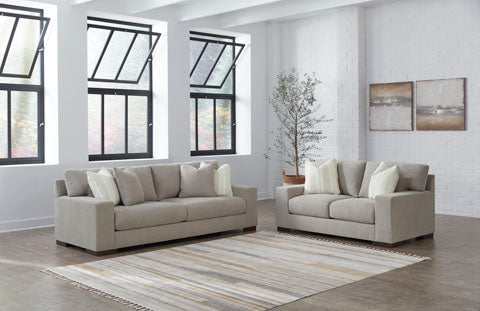 Maggie Flax Sofa and Loveseat Set