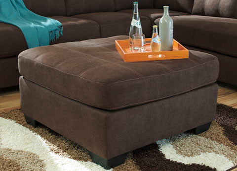 Maier Walnut Oversized Accent Ottoman