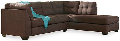 Maier Walnut 2-Piece Sectional with Chaise