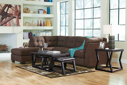 Maier Walnut 2-Piece Sectional with Chaise