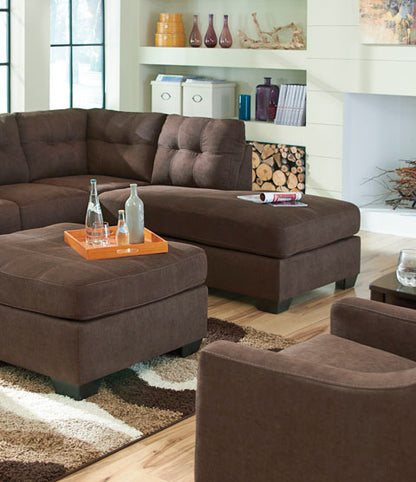 Maier Walnut 2-Piece Sectional with Chaise