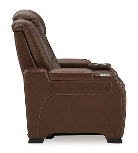 The Man-Den Brown Power Recliner