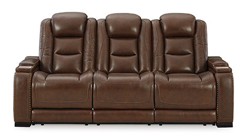 The Man-Den Brown Power Reclining Sofa