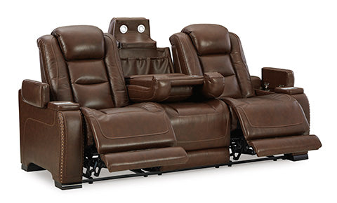 The Man-Den Brown Power Reclining Sofa