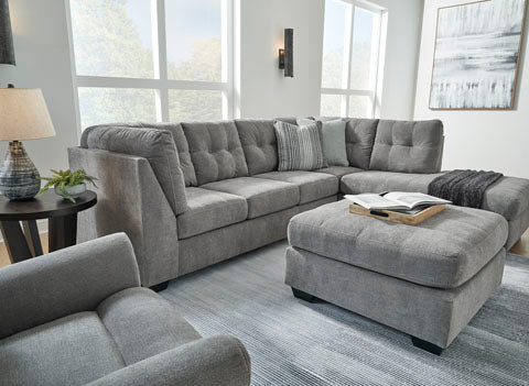 Marleton Gray Oversized Accent Ottoman