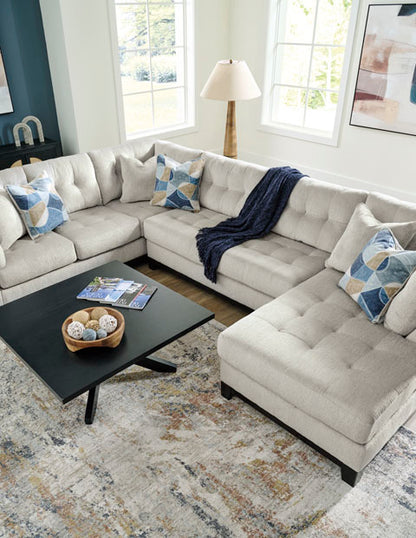 Maxon Place Stone 3-Piece Sectional with Chaise