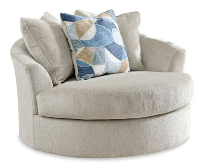 Maxon Place Stone Oversized Swivel Accent Chair