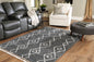 Maysel Charcoal and White Rug