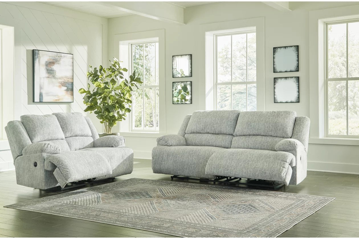 McClelland Manual Reclining Sofa and Loveseat