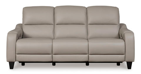 Mercomatic Gray Power Reclining Sofa