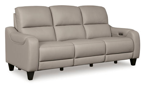 Mercomatic Gray Power Reclining Sofa