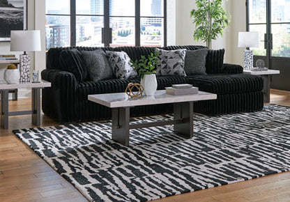 Midnight-Madness Onyx 2-Piece Sectional Sofa with Chaise