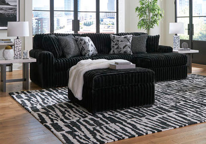 Midnight-Madness Onyx 2-Piece Sectional Sofa with Chaise