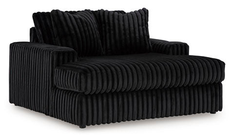 Midnight-Madness Onyx Oversized Chaise