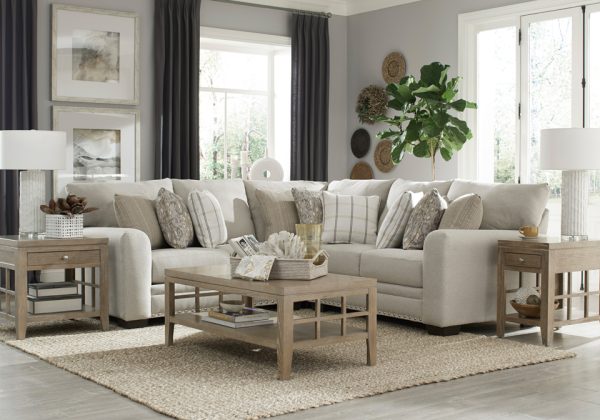 Catnapper Cement 2-pc Middleton Modular Sectional