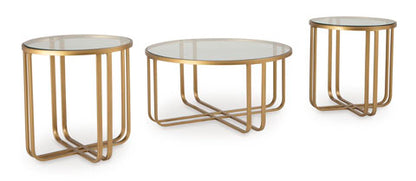 Milloton Gold Coffee and End Tables