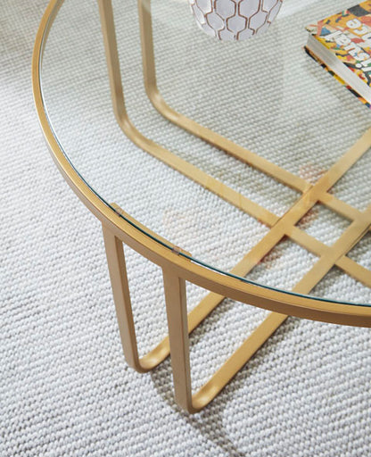 Milloton Gold Coffee and End Tables