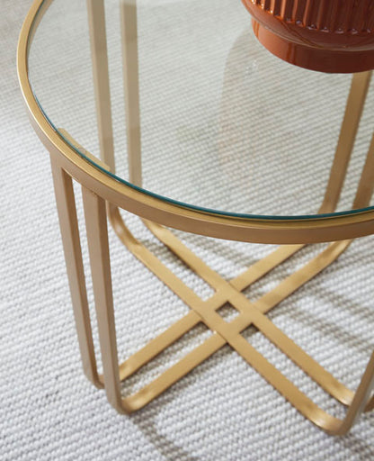 Milloton Gold Coffee and End Tables