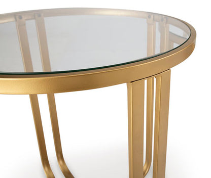 Milloton Gold Coffee and End Tables