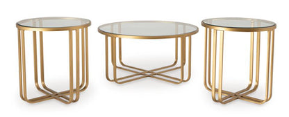 Milloton Gold Coffee and End Tables