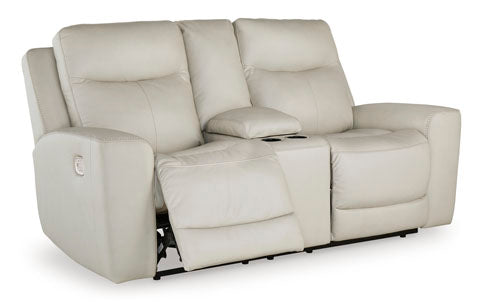 Mindanao Coconut Power Reclining Loveseat with Console