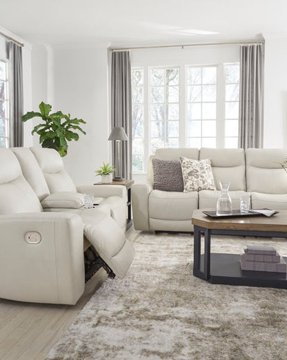 Mindanao Coconut Power Reclining Sofa and Loveseat Set