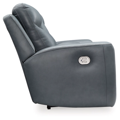 Mindanao Steel Power Reclining Loveseat with Console