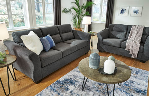 Miravel Gunmetal Queen Sofa Sleeper