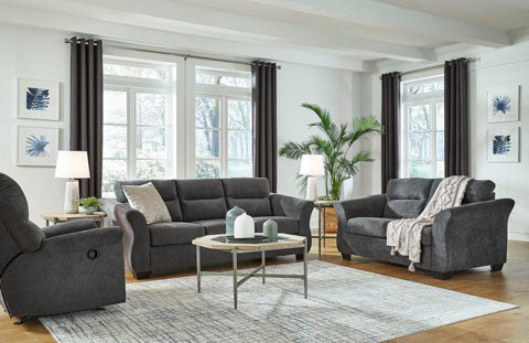 Miravel Gunmetal Queen Sofa Sleeper