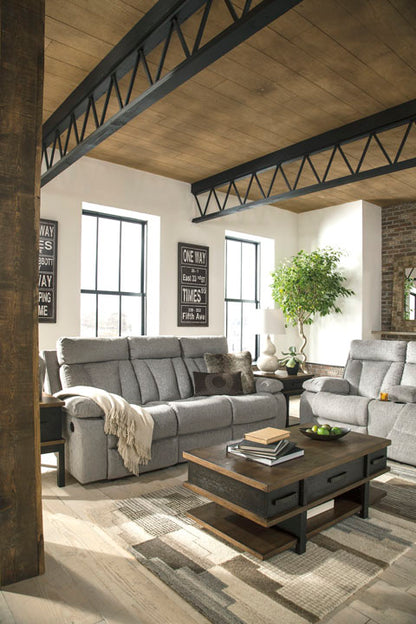 Mitchiner Fog Reclining Sofa and Loveseat Set