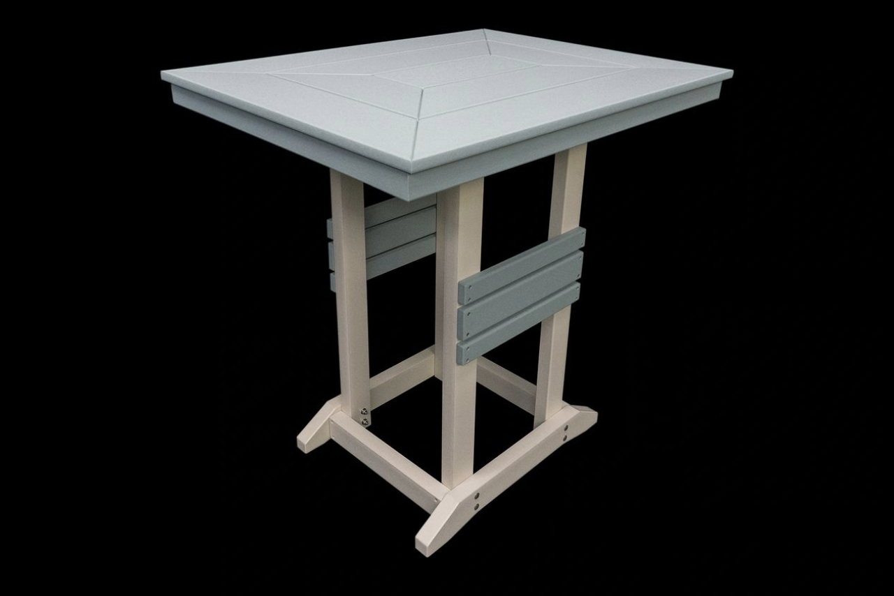 Square HDPE Mitered Table Set by Phoenix Outdoors