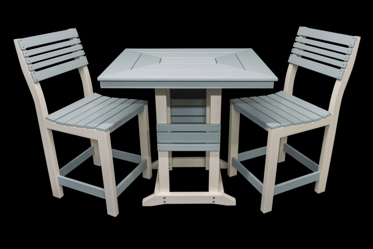 Square HDPE Mitered Table Set by Phoenix Outdoors