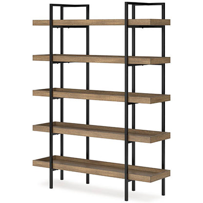 Montia Light Brown 76" Bookcase