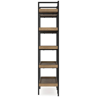 Montia Light Brown 76" Bookcase