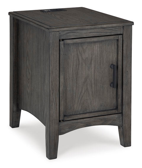 Montillan grayish Brown Chairside End Table