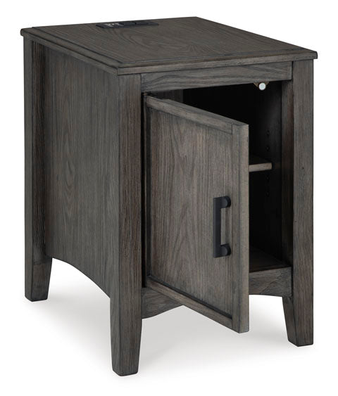 Montillan grayish Brown Chairside End Table