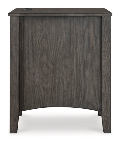 Montillan grayish Brown Chairside End Table