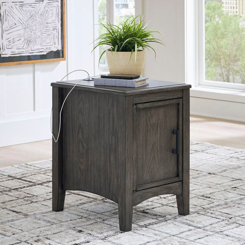 Montillan grayish Brown Chairside End Table