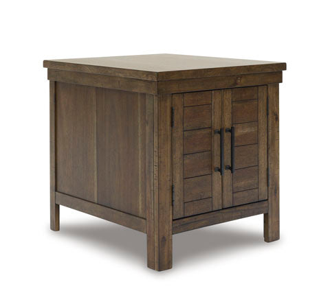 Moriville Grayish Brown End Table