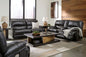 Mountainous Eclipse Power Reclining Sofa and Loveseat Set
